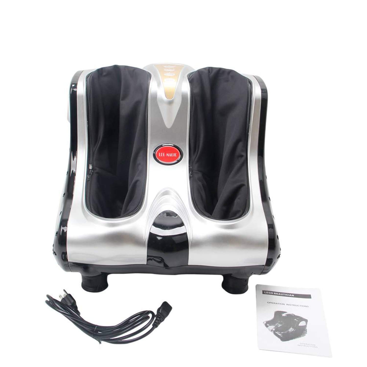 SHUTAO Smart Kneading Rolling Vibration Heating Shiatsu Foot Calf Leg Massager 110V US Plug Gray