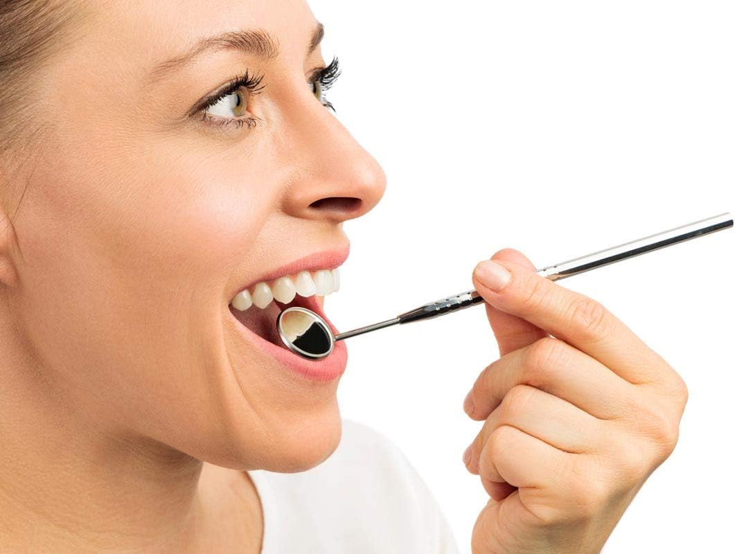 REMOS Dental Mirror Without Magnification Made of Stainless Steel - Image 3