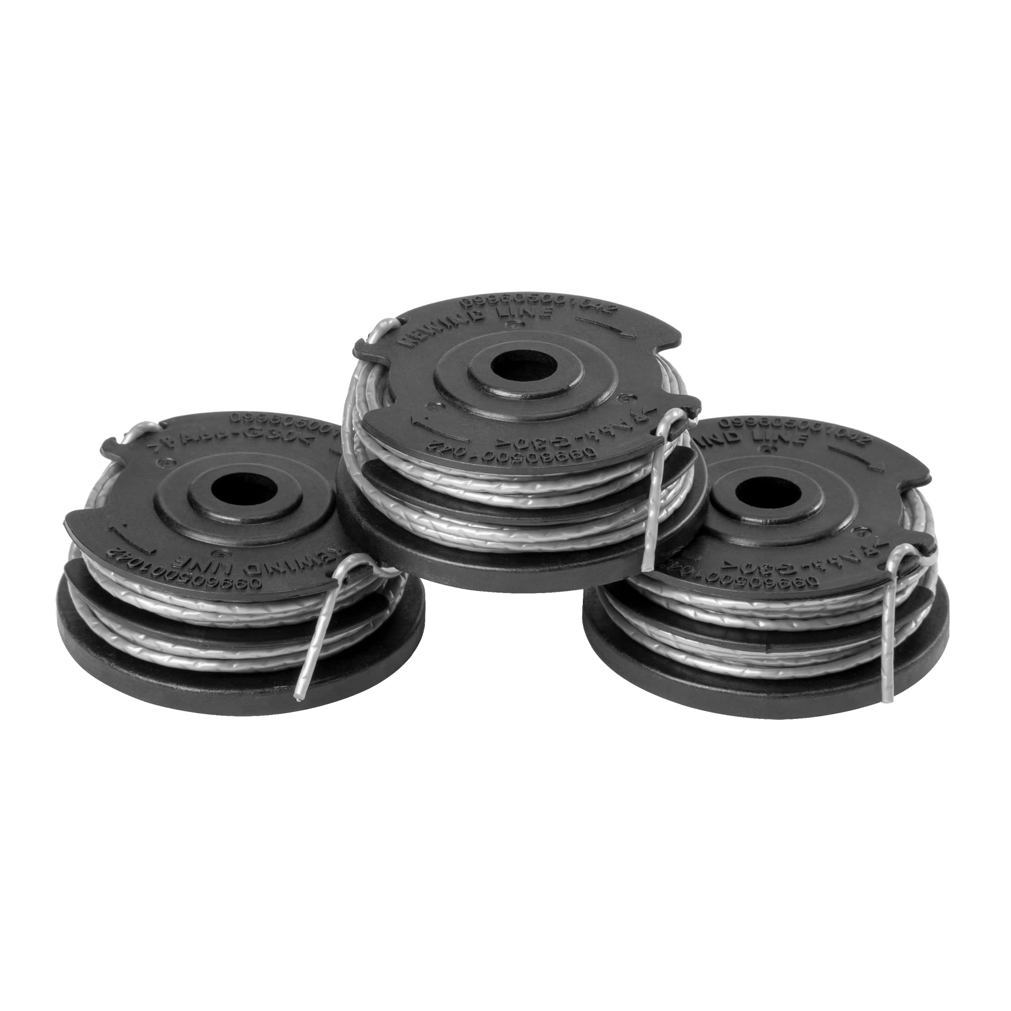 Photo 1 of Greenworks 0.065" Dual Line Replacement String Trimmer Line Spool, 3 count (Pack of 1)