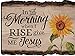 P. Graham Dunn in The Morning When I Rise Give Me Jesus Sunflower 9 x 12 Wood Bark Edge Design Wall Art Sign