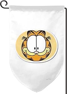 Heyuchuan Garfield Garden Flag 12.5x18 Inch Yard Flag