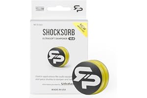 RTP Tennis Racket Vibration Dampener - ShockSorb Original or Ultrasoft V3 The Only Dampener Made for Pain Relief - Handcrafted with Patented Material Sorbothane Made in USA - 1 Pack Limited Warranty