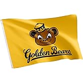 Desert Cactus University of California Berkeley UCB Flag - 3 x 5 Feet Golden Bears Banner, Indoor/Outdoor Durable Fabric, 100% Polyester Design (Style 7)