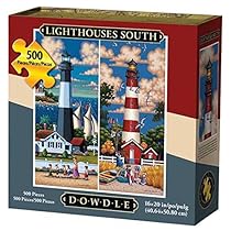 Dowdle Folk Art Lighthouses South Jigsaw Puzzle