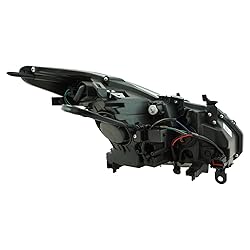 TRQ 2 Piece Headlight Assembly Set Titanium Light