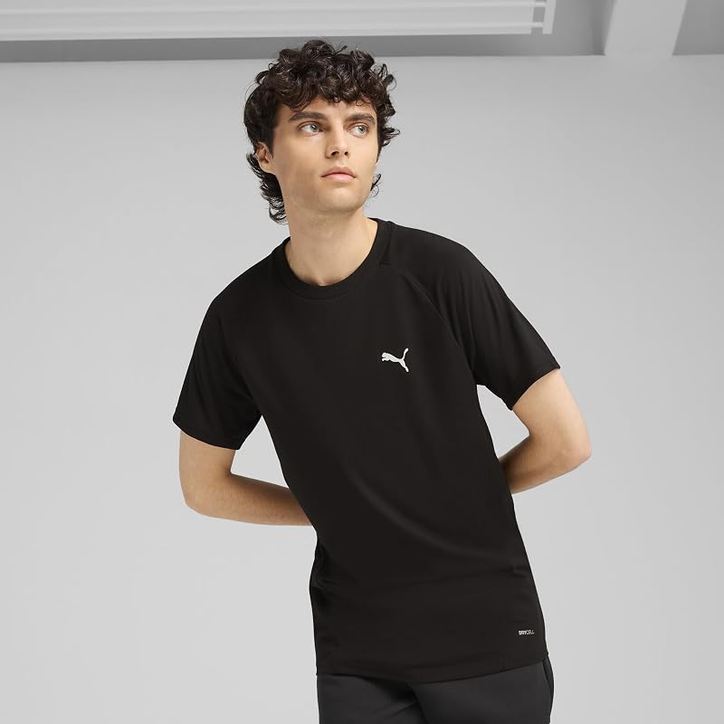 Unisex EVOSTRIPE Tee T-Shirts, PUMA Black, M — Foto 3 von 6