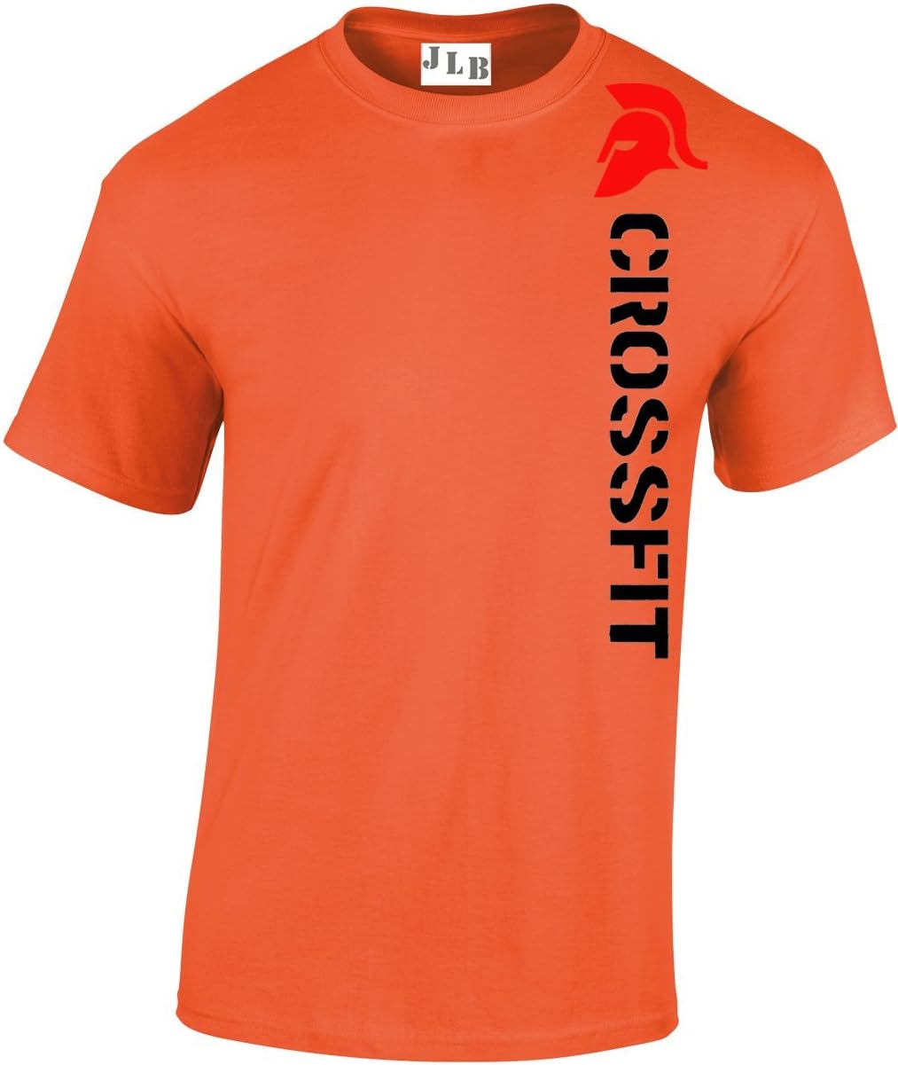JLB Print Crossfit Spartan Helmet Gym Sports Fan Premium Quality Regular Fit T-Shirt Top for Men and Teens