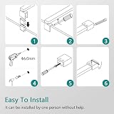 EMKE 700-1200mm Shower Screen Support Bar Wet Room Glass Bracket 8-10mm Chrome view 6