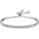 CYUKG Tennis Bracelets for Women Adjustable Cubic Zirconia Tennis Bracelets Jewelry