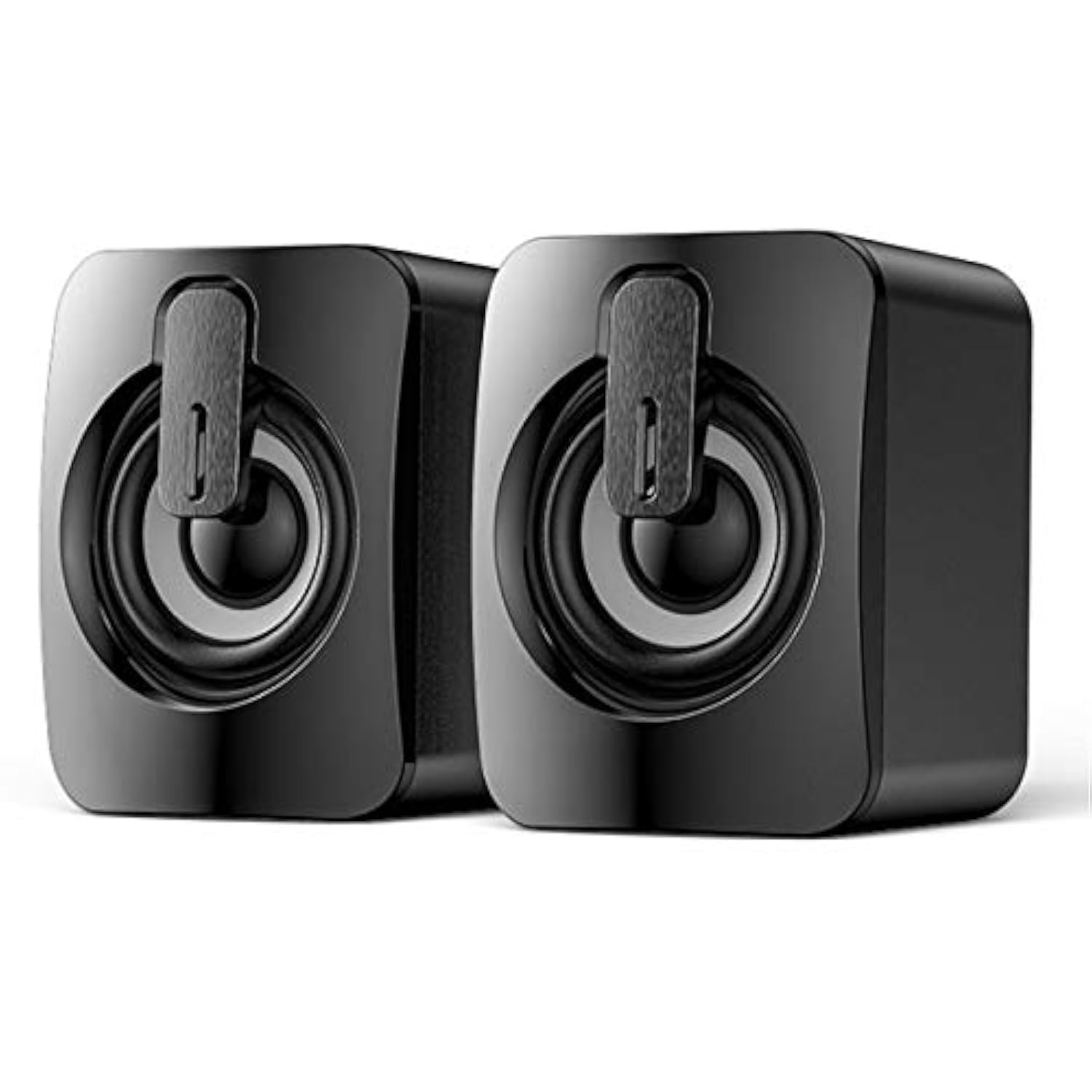 ciciglow Mini Computer Speakers, A2 USB Stereo Speaker Mini Cube Speaker Computer 3.5mm Jack Wired Speaker For Desktop Laptop PC Computer Speakers