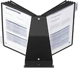 Durable VARIO Display Panel Desk Unit 10 A4 Panels Black view 3