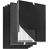 BestRec XP360 Replacement Filter Set Compatible with Purafide XP360 Air Purifier, Includes H13 True HEPA Filter, Activated Carbon Filter, and 4-Stage Pre-Filters