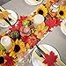 Supla 451 Pcs Fall Pumpkin Leaf Decoration Vase Filler Bowl Filler Mini Pumpkin Gourd Acorns Sunflower Heads Autumn Oak Leaf Maple Leaf for Wedding Thanksgiving Halloween Harvest Party Table Decor