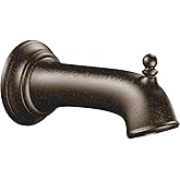 Moen Oil Rubbed Bronze Replacement 7.25-Inch Tub Diverter Spout with 1/2-Inch Slip Fit Connection, 3857ORB