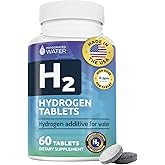 Invigorated Water Hydrogen Water Tablets with Magnesium - 12 PPM H2 Molecular Hydrogen Tablets for Drinking Water - Supports Energy, Brain, & Cognitive Health - Non-GMO (60 Servings, Unflavored)