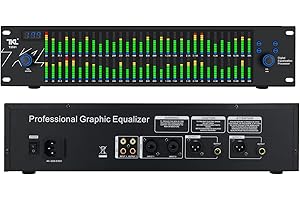 TZT TKL T2531 Professional Graphic Equalizer Audio Processor Two 31-Band Spectrum Display 2U Audio Digital Equalizador Professional Sound system Professional Equalizers For KTV Stage Performance