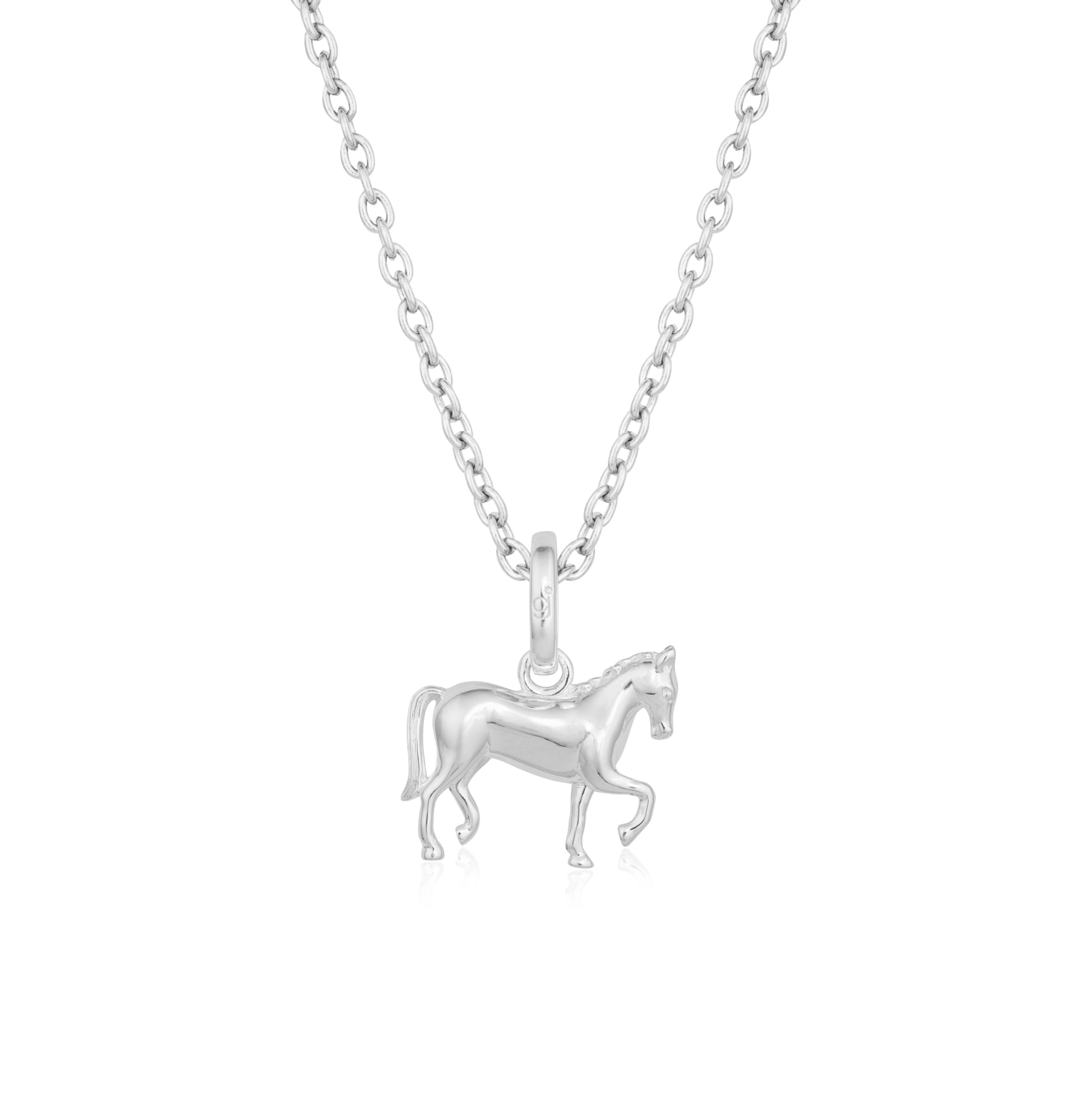 Gemma J Sterling Silver Dressage Horse Pendant