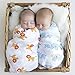 Muslin Baby Swaddle Blankets Organic Cotton Baby Receiving Blanket Swaddling Gift Set - 3 Pack - Extra Large 48