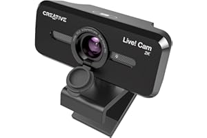 Creative Live! Cam Sync V3 2K QHD USB Webcam with 4X Digital Zoom (4 Zoom Modes from Wide Angle to Narrow Portrait View), Pri