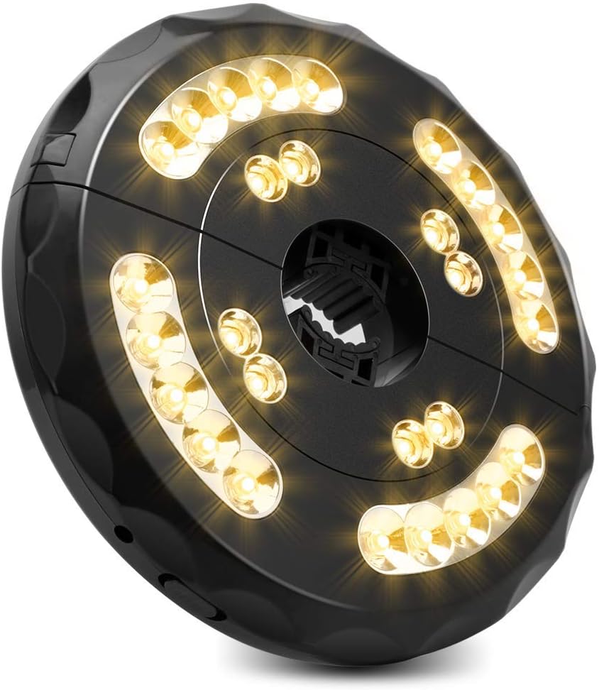 Patio Umbrella Light 28led Parasol Mate Waterproof Light Wireless With 2 Level Modes And Usb Rechargeable For Long Time Cordless Outdoor Camping Tents Lighting Use Warm Amazon Co Uk Lighting