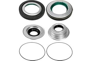 TAVASKI Racing Front Axle Vaccum Knuckle Seal and Outer Tube Seals Kit with Hub O-Ring Fit For Ford Super Duty F250 F350 F450 F550 Dana Super 60 2005-2014 Replace 2017426 2014835 54983