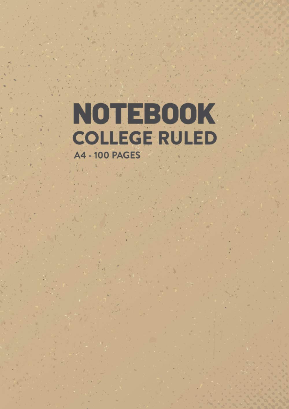 Notebook: College Ruled Paper, Composition, Notebook, Soft Cover, White Lined Paper, 100 Numbered Sheets with Index (A4) GRUNGE