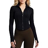 QUEENIEKE Women's Slim Fit Workout Jackets - Zip Up Athletic Running Jacket with Color-blocked Mesh & Thumb Holes