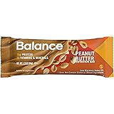 BALANCE Bar Healthy Protein Snacks, Peanut Butter, with Vitamin A, Vitamin C, and Vitamin D to Support Immune Health, 1.76 oz