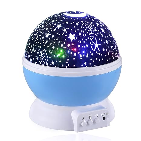 lizber baby night light moon star projector