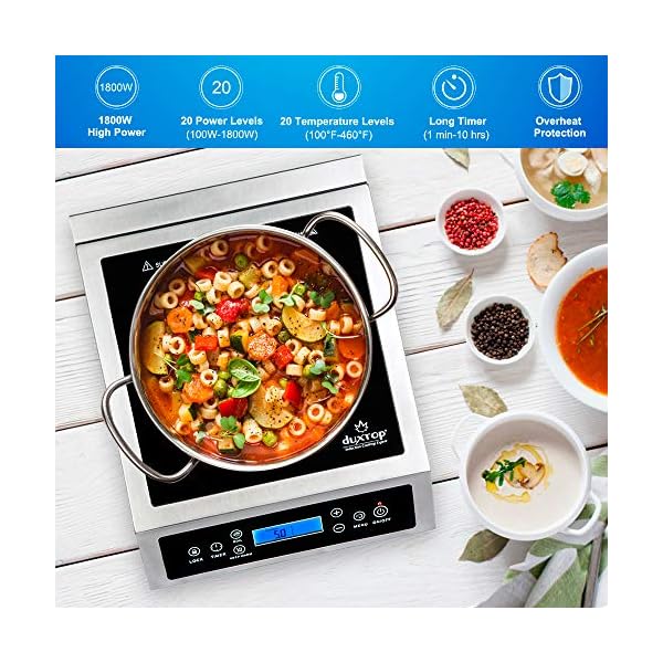 Duxtop Professional Portable Induction Cooktop, Commercial Range