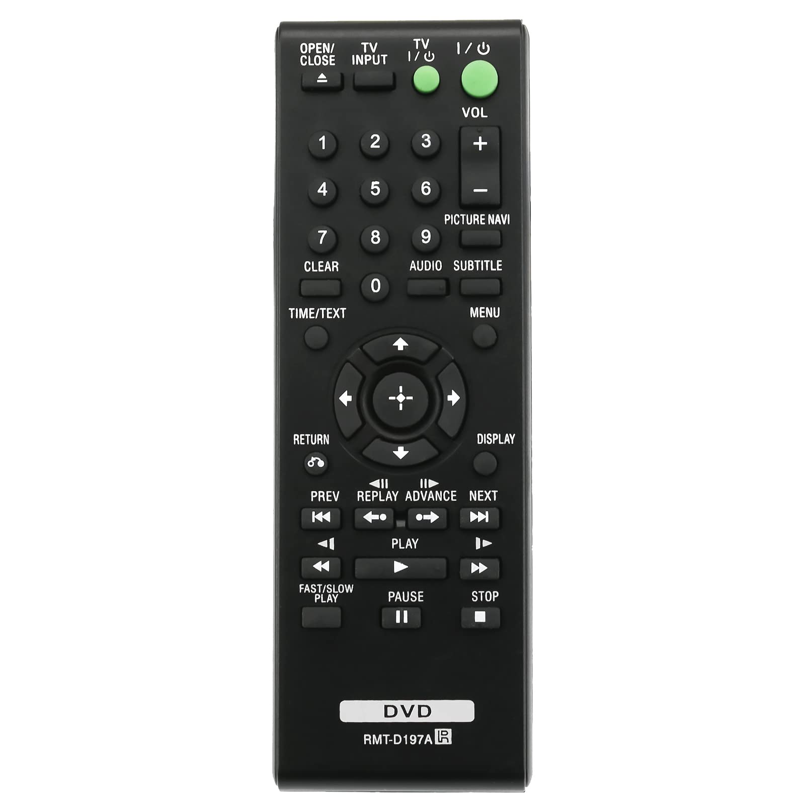 RMT-D197A Replacement Remote Control Fit for Sony CD DVD Player DVP-SR170 DVP-SR370 DVP-SR320 DVP-SR760HP DVP-SR120 DVP-SR550K DVP-SR160 DVP-SR360 DVP-SR760H