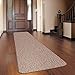 House, Home and More Skid-Resistant Carpet Runner - Praline Brown - 6 Feet X 27 Inches