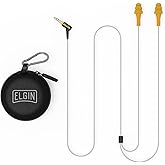 Elgin Ruckus Earplug Headphones, ANSI Certified 25dB Noise Reduction, IP65 Rated for Dust and Water Resistance, Ideal for Construction and Outdoor Work, Durable Kevlar-Reinforced Cables, Orange