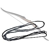 SAMICK SPORTS Dacron Bow String Replacement for Archery Recurve Traditional &amp; Longbow Bows Bowstring - Sizes 12, 14, 16 Strands - Length Sizes 44-70 Inches