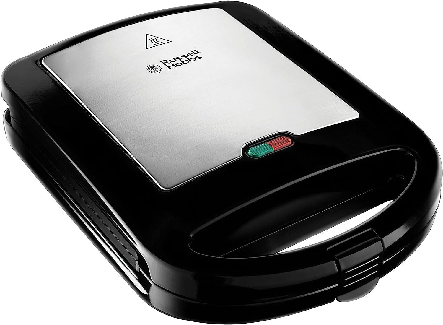 Russell Hobbs Deep Fill Sandwich Toaster/Toastie Maker β Makes 4 Toasties, Cuts & seals, Non-stick easy clean plates, Verticle storage, Power On & Heat ready light, Handle & locking clip, 1520W, 24550