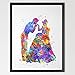 Dignovel Studios 11X14 Cinderella Dancing with Prince Inspired Watercolor Art Print Wall Art Home Decor N386