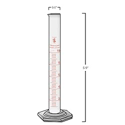 10ml Graduated Cylinder, Borosilicate 3.3