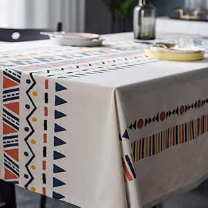 FHCSAO Mantel De Estilo Simple, Rectangular Lavables Antimanchas Cocina