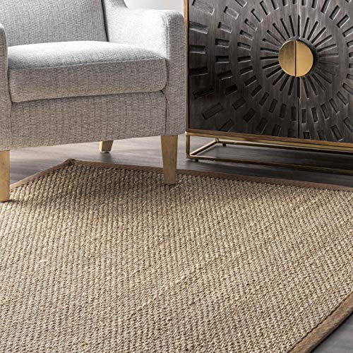 nuLOOM Elijah Natural Seagrass Farmhouse Runner Rug, 2' 6" x 8', Brown Pricepulse