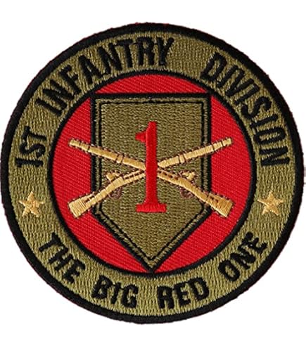 Amazon.com: 1st Infantry Division Patch The Big Red One - by