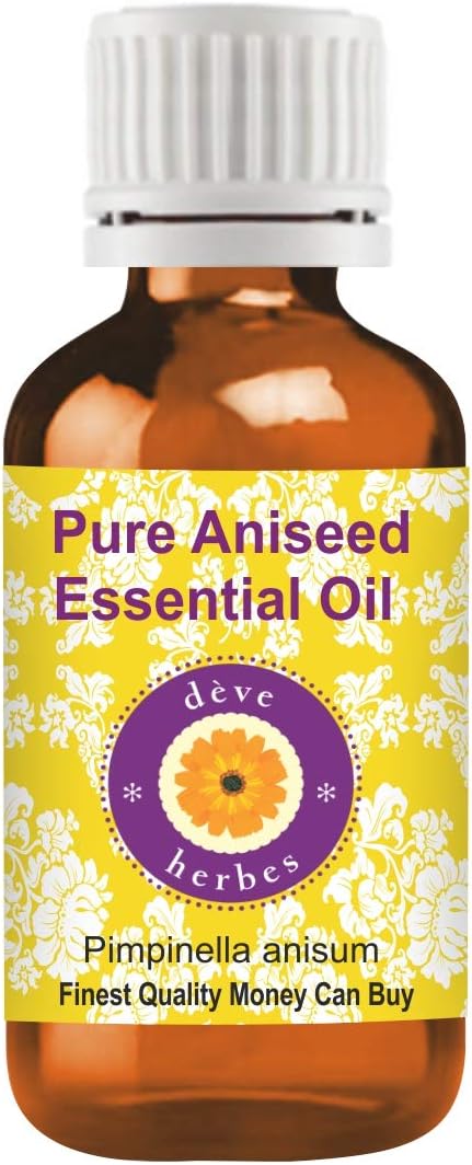 Deve Herbes Pure Aniseed Essential Oil (Pimpinella anisum) Non-Sticky, 30 ml (Pack of 1)