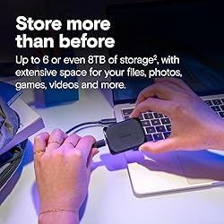 Crucial X10 4TB Portable SSD, Up to 2,100MB/s, USB