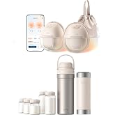 eufy Heated Wearable Breast Pump S1 &amp; eufy Portable Milk Cooler E10, 20 oz, Stainless Steel, BPA-Free