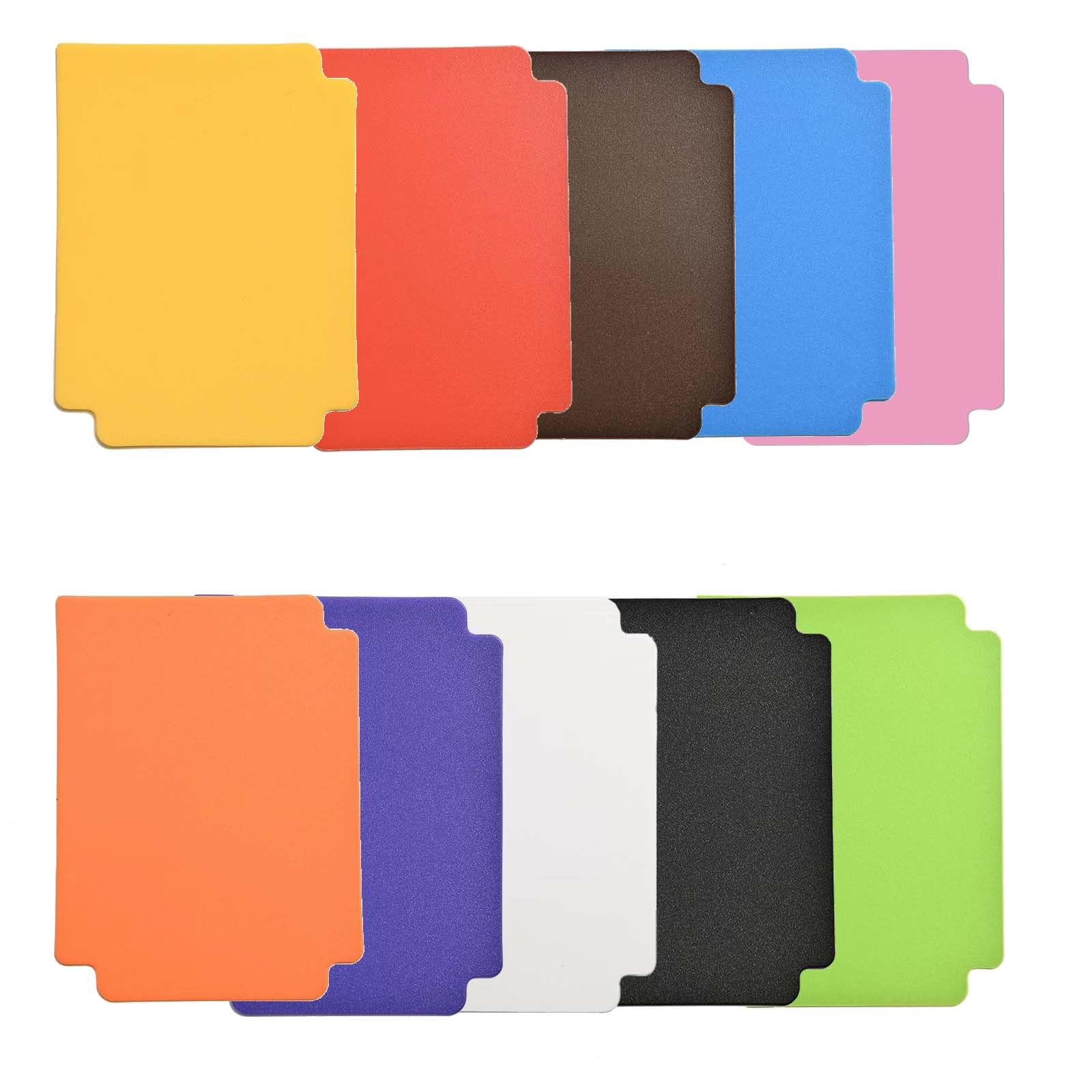 20 Pieces Dividers for Trading Cards, 93 x 69 mm Plastic Magic Card Dividers for Trading Cards for Games Sports Goods (10 Colours)