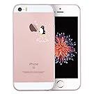 iPhone SE Case, SwiftBox Cute Cartoon Clear Case for iPhone 5 5S SE (Penguin and Apple)