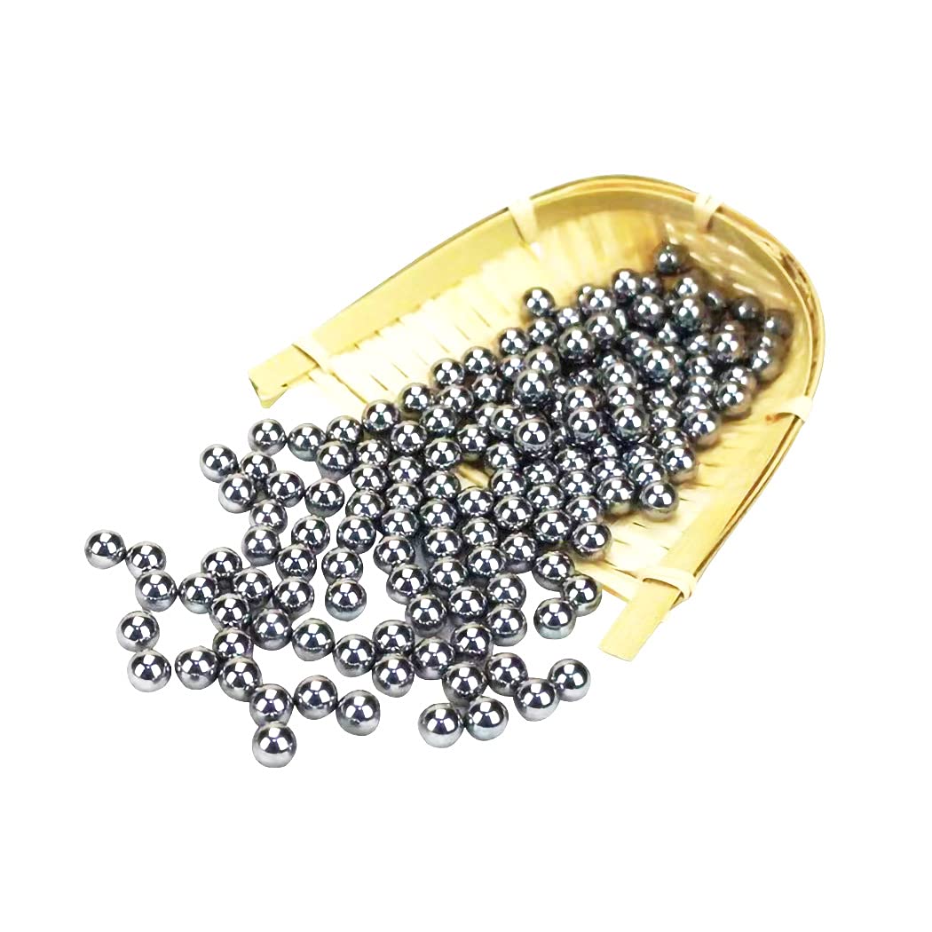 Hxiu Steel Balls Steel Bearing Balls，Slingshot Ammo Dia 7MM 300PCS/500PCS High-Hardness Steel Balls for Catapult Hunting, Decoration, DIY，Outdoor Sport (300PCS)