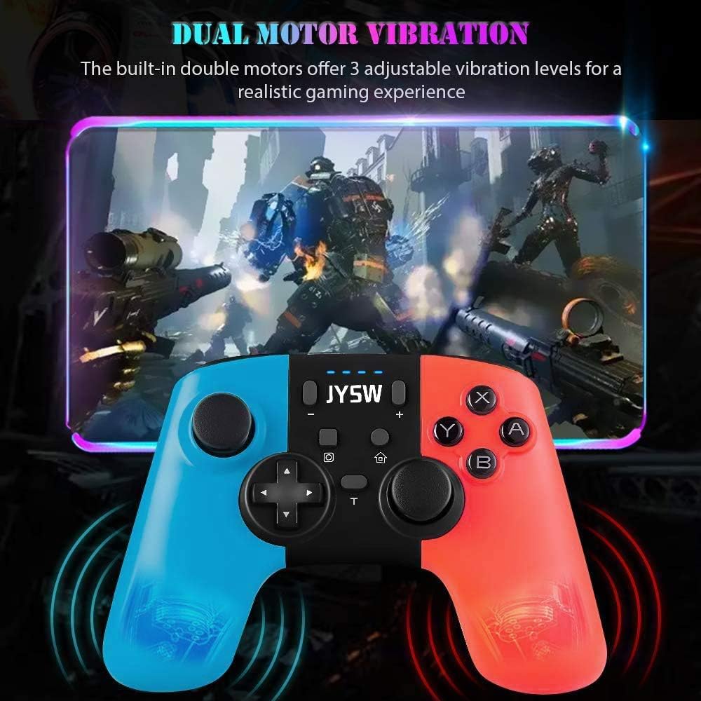 Upgraded Pro Wireless Switch Controller for Nintendo - Gamepad Joypad Remote Joystick Replacement for Nintendo Switch Controller, Adjustable Turbo Vibration, Motion Control: Computers & Accessories