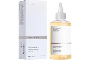 RTWAW 240ml Glycolic Acid Toning Solution, Glycolic Acid 7% Exfoliating Toner for Diminished Dullness & Fine Lines, Reduces Skin Blemishes, Rejuvenate Your Skin