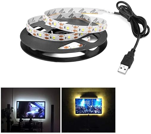 Toomlight Usb Power Led Streifen Licht Rgb 5v Warmweiss 3015k Nicht Wasserdichte Led Lichtstreifen Fur Raum Kuchenbeleuchtung Party Decor Amazon De Kuche Haushalt