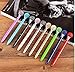 Big Diamond Ball Pen 11 Pieces Rhinestones Crystal Metal Ballpoint Pens Black Ink, 11 Different Colors + 11Pcs 3.2'' Ballpoint Pen Refills (11Pcs Diamond Ball Pens)